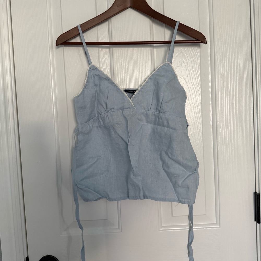 NWT Brandy Melville Blue Babydoll Top